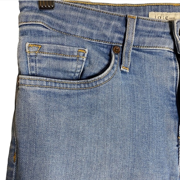 Joie Jeans Mid-Rise Skinny Leg Medium Blue Wash Stretch Jeans 25 - Picture 7 of 16